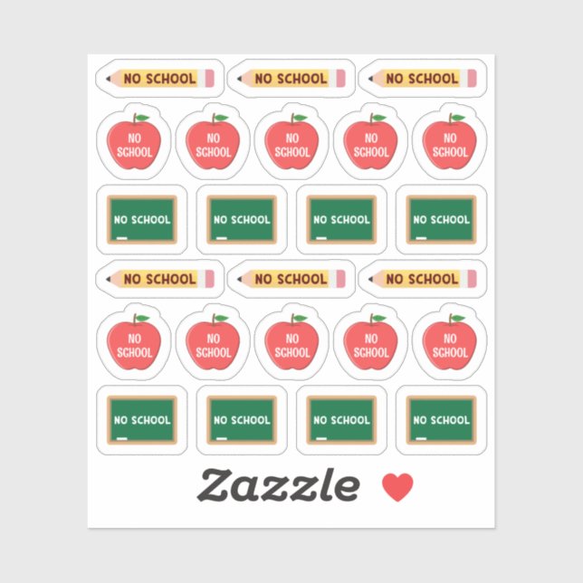 Pegatina No hay calendario de seguimiento de día fuera del  (Hoja)