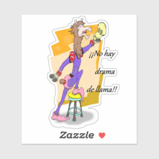 Pegatina ¡No hay drama de llama! 2