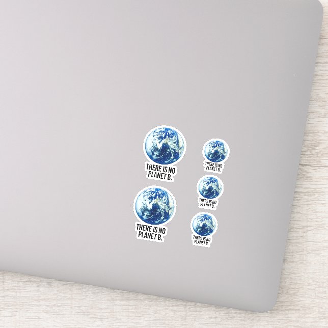 Pegatina No hay planeta B (Detalle)