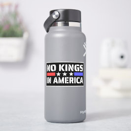 Pegatina No hay reyes en Estados Unidos - Antimonarquía