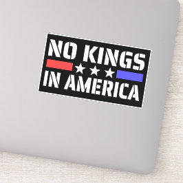 Pegatina No hay reyes en Estados Unidos - Antimonarquía