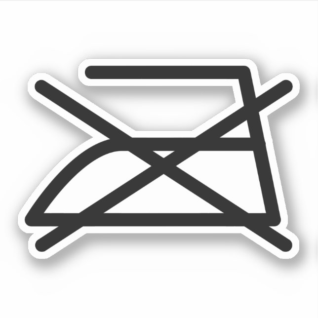 PEGATINA ¡NO HIERRO! (Anverso)