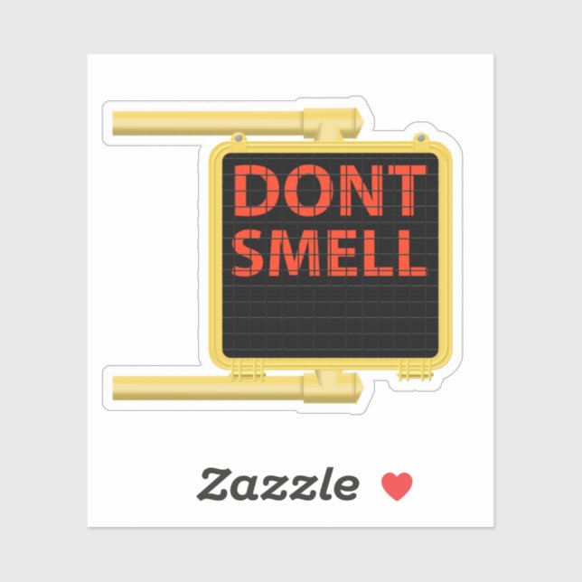 Pegatina No hueles el Rótulo de cruzar la calle (Hoja)