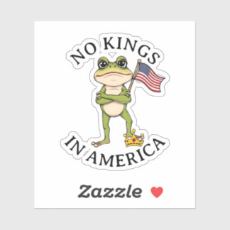 Pegatina No Kings in America Anti-Trump Protest