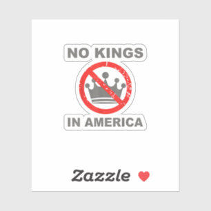 Pegatina No Kings In America Patriótico Casual