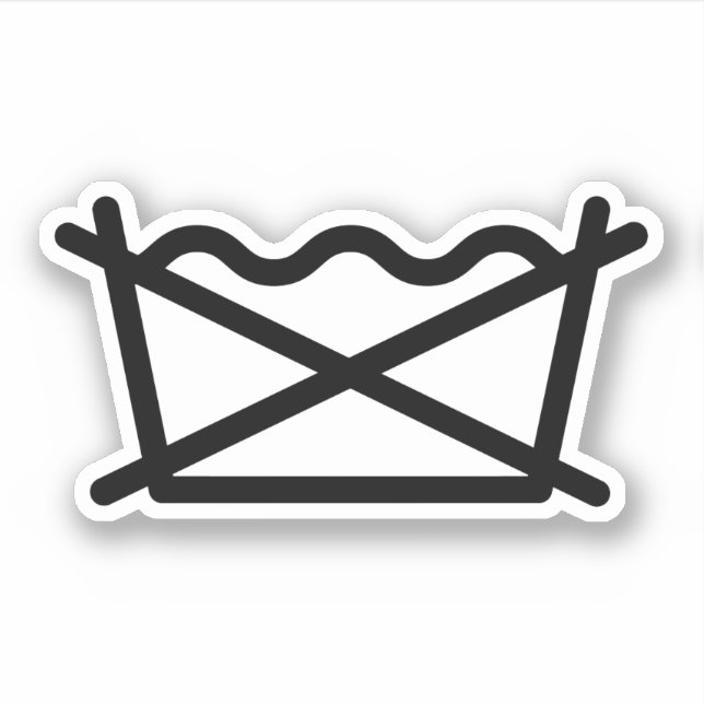 PEGATINA ¡NO LAVES! (Anverso)