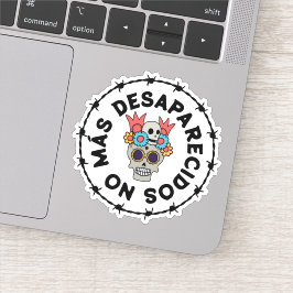Pegatina No Más Desaparecidos (calavera)