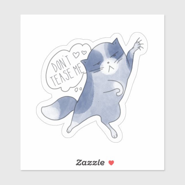 Pegatina No me molestes Kitty (Hoja)