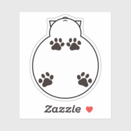 Pegatina No me pongas en una diversión de mesa de cristal