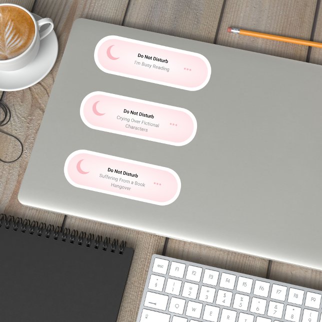 Pegatina No molestar - juego de amantes de libros (Subido por el creador)