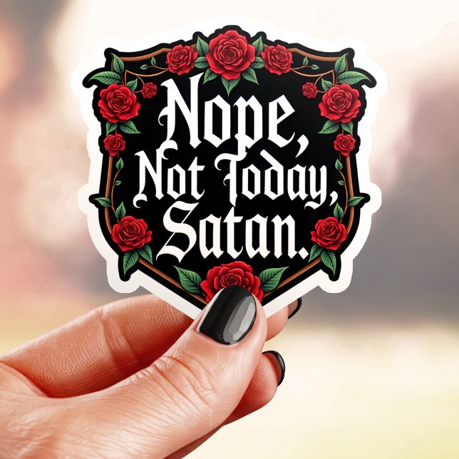 Pegatina No, no Satanás (Subido por el creador)