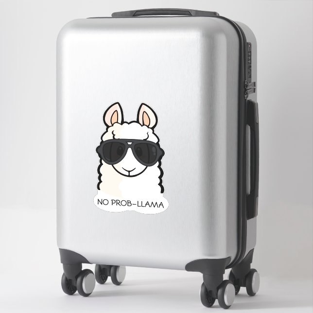 Pegatina No prob-llama (Maleta)