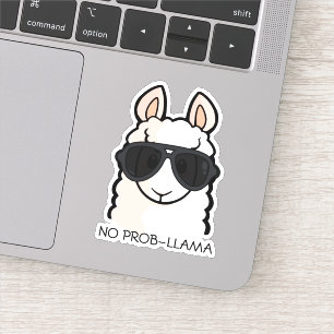 Pegatina No prob-llama