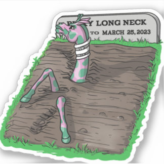 Pegatina No puedes mantener a una buena jirafa abajo