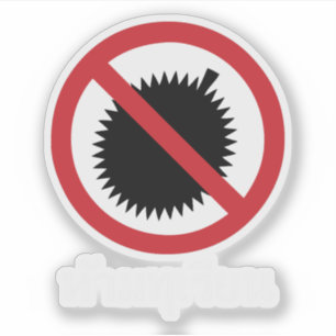 Pegatina NO Rótulo de escritura en idioma ⚠ tailandés en du