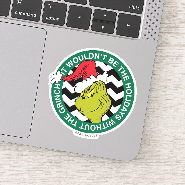 Pegatina No Serían las Fiestas Sin Grinch (Detalle)