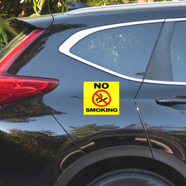 Pegatina No Smoking Custom-Cut Vinyl Sticker (Parte trasera del coche)