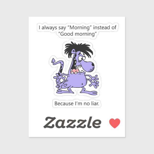 Pegatina No soy mentirosa (Hoja)