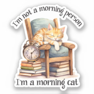 Pegatina No soy una persona matutina