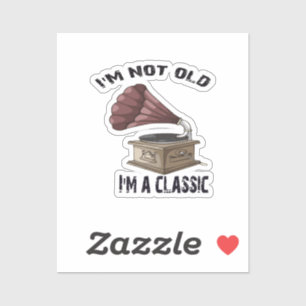 Pegatina No soy viejo, soy clásico