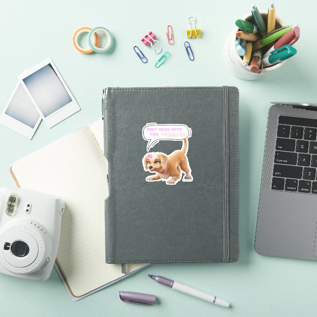 Pegatina No te metas con esta princesa (Funda para iPad)