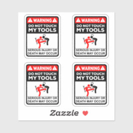 Pegatina No tocar mis herramientas