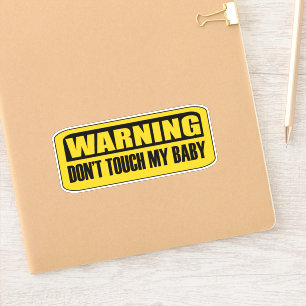 Pegatina no toques a mi bebé