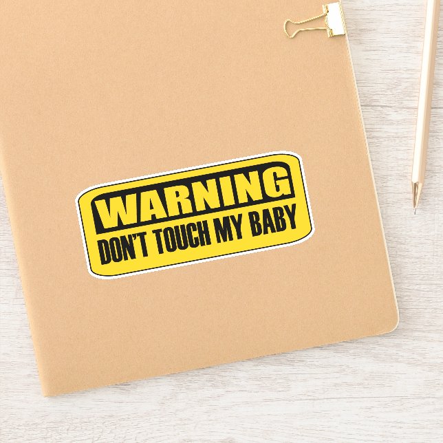 Pegatina no toques a mi bebé (Cuaderno)