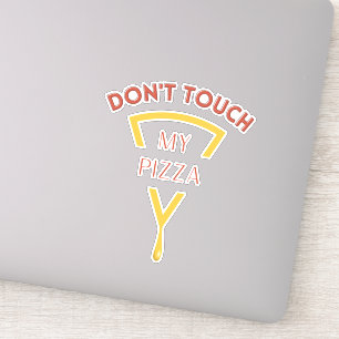 Pegatina No toques mi pizza