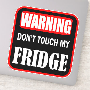 Pegatina no toques mi refrigerador