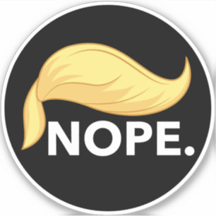 Pegatina No Trump - No Trump - Ronda democrática anti-Trump