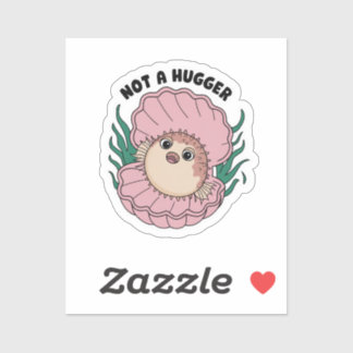 Pegatina No un Hugger, un cactus, estableciendo límites