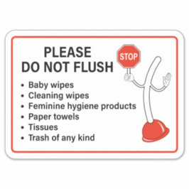 Pegatina No vaciar el Rótulo