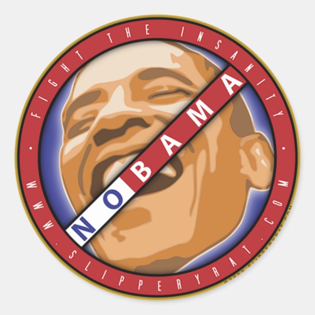 Pegatina "Nobama" de Obama (Anverso)