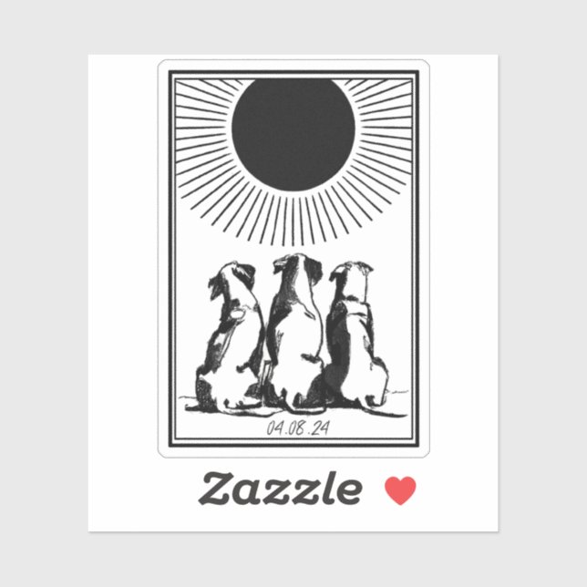 Pegatina "Noche de tres perros" (Hoja)