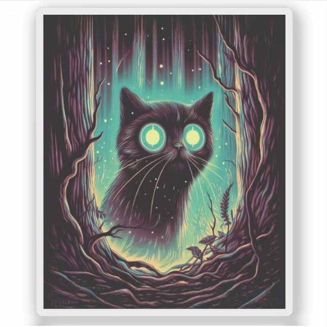 Pegatina Noche enigmática (Anverso)