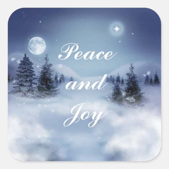 Pegatina nocturno de invierno (Anverso)