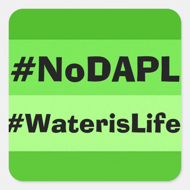 Pegatina NoDAPL (Anverso)