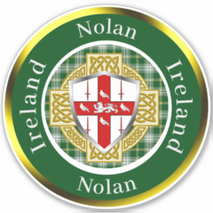 Pegatina Nolan Shield y Celtic Cross Personalizado