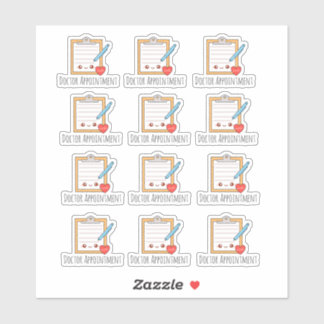 Pegatina Nombramiento del médica