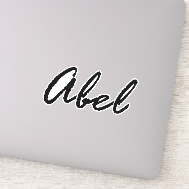 Pegatina nombre Abel (Detalle)
