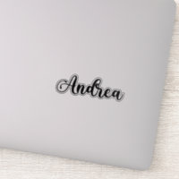 Nombre Andrea - Caligrafía manuscrita