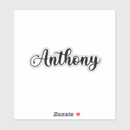 Pegatina Nombre Anthony - caligrafía manuscrita