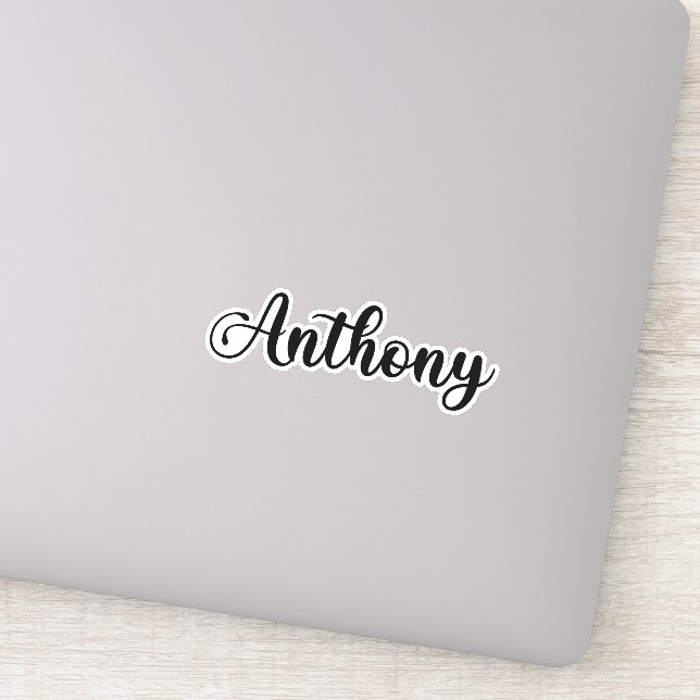 Pegatina Nombre Anthony - caligrafía manuscrita (Detalle)