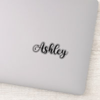 Nombre Ashley - Caligrafía manuscrita