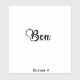 Pegatina Nombre Ben - Caligrafía manuscrita