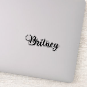 Pegatina Nombre Britney - Caligrafía manuscrita