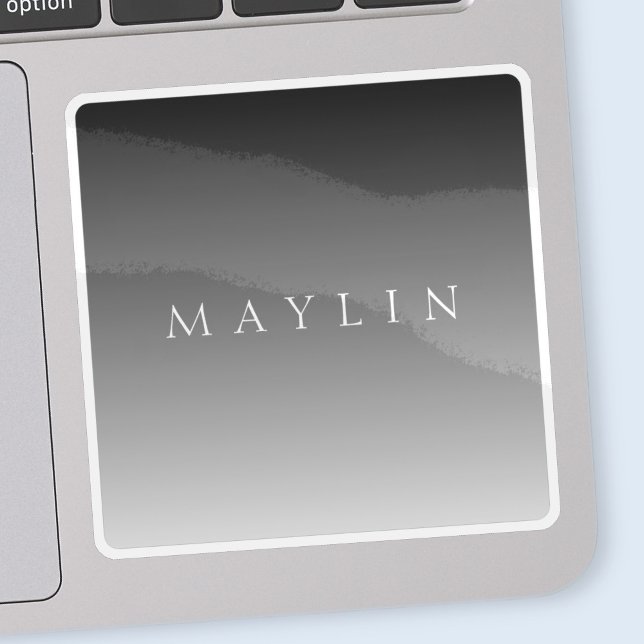 Pegatina Nombre clásico o palabra | Gris degradado (Subido por el creador)