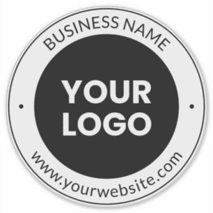 Pegatina Nombre comercial y sitio web o eslogan   Transpare