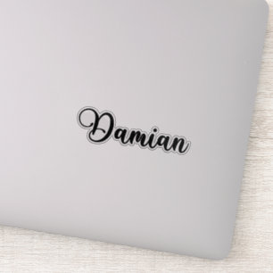 Pegatina Nombre Damian - Caligrafía manuscrita